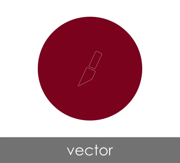 Knife Icon Vector Illustration Logo — Stock Vector