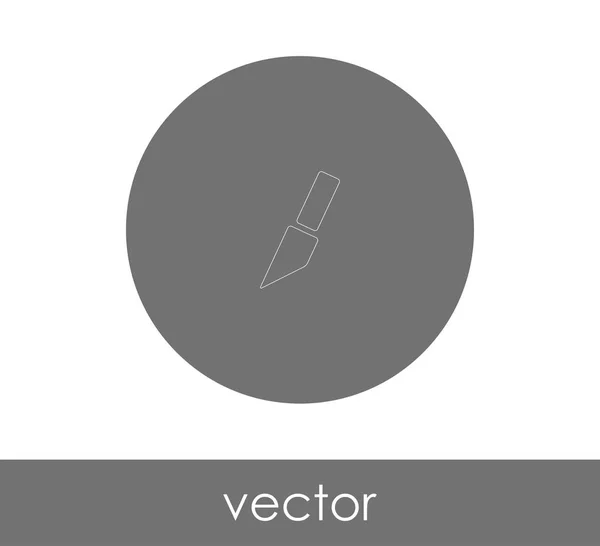 Ilustração Vetor Ícone Faca Logótipo — Vetor de Stock