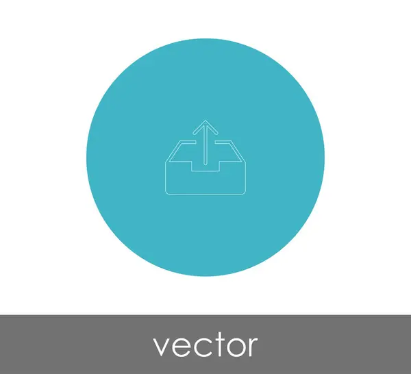 Logo Archiv Icon Vektor Illustration — Stockvektor