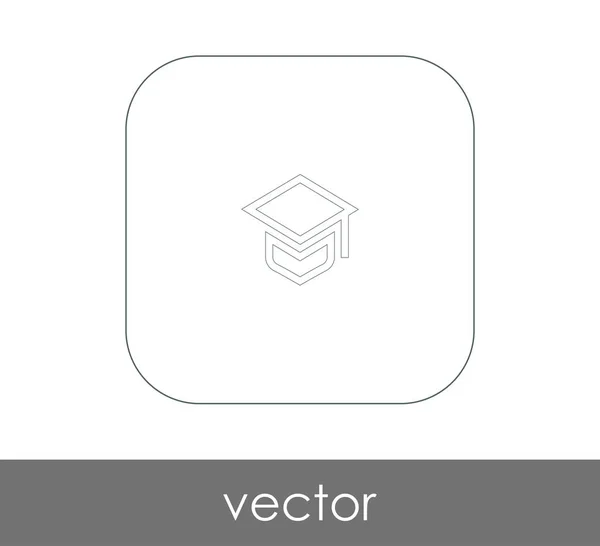 Icono de la tapa de graduación — Vector de stock