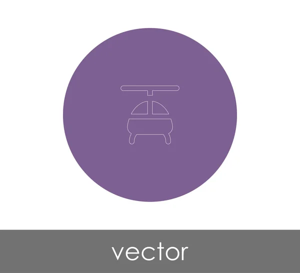 Helikopter-Websymbol — Stockvektor