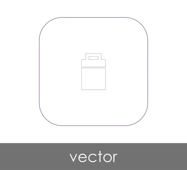 Vuilnis bin pictogram — Stockvector