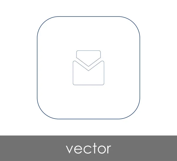 Ícone Envelope Logotipo Ilustração Vetorial — Vetor de Stock