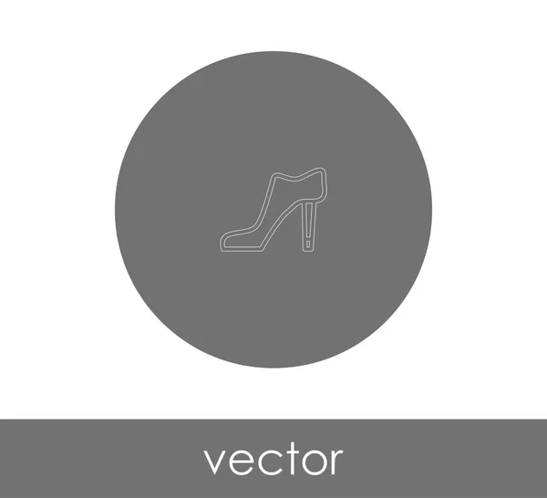 Icono de tacón alto — Vector de stock