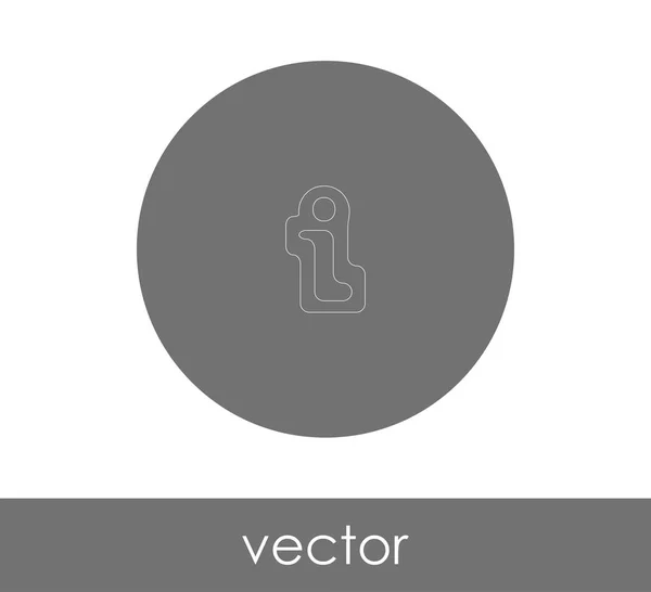 Informationsschild Symbol Vektorillustration — Stockvektor