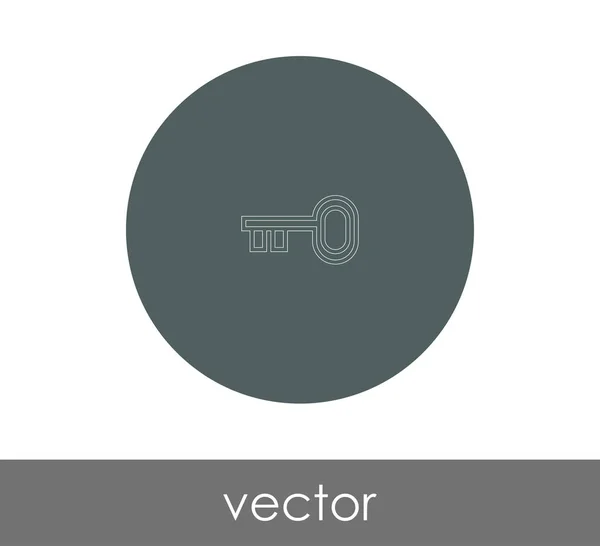Ключевая веб-иконка — стоковый вектор