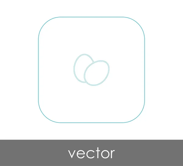 Icono de huevo Ilustración — Vector de stock