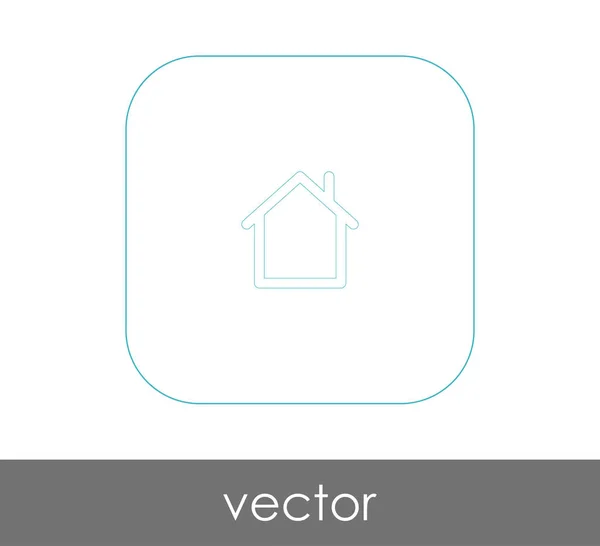 Home Ícone Logotipo Ilustração Vetorial — Vetor de Stock