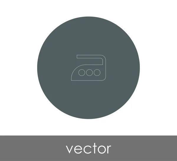 Ferro Ícone Vetor Ilustração Logótipo —  Vetores de Stock