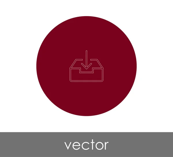 Logo Archive Icon Vector Illustration — Stock Vector