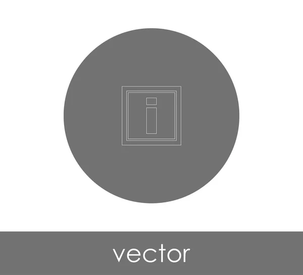 Icono Signo Información Ilustración Vectorial — Archivo Imágenes Vectoriales