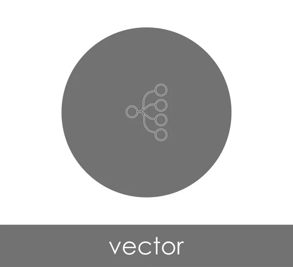 Ícone web hierarquia — Vetor de Stock