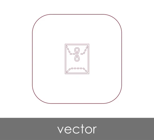 Ícone Pasta Logotipo Ilustração Vetorial — Vetor de Stock