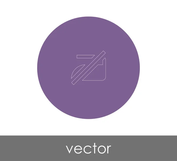 Icono Hierro Vector Ilustración Logotipo — Vector de stock