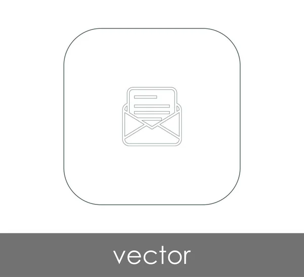 Enveloppe icône web — Image vectorielle