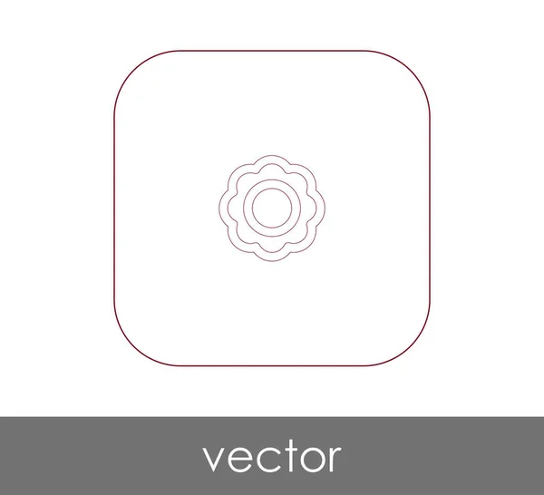 Icono web flor — Vector de stock