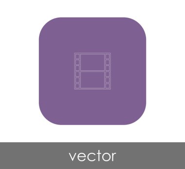 Film işareti simgesi, vektör çizim