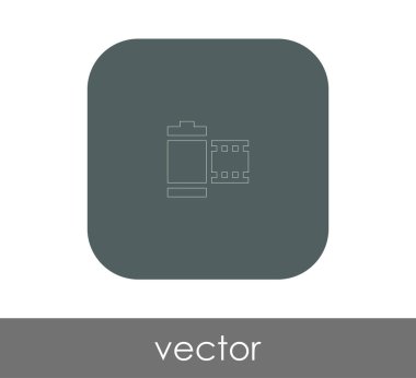 Film işareti simgesi, vektör çizim