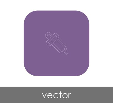 Damlalık işareti simgesi, vektör çizim