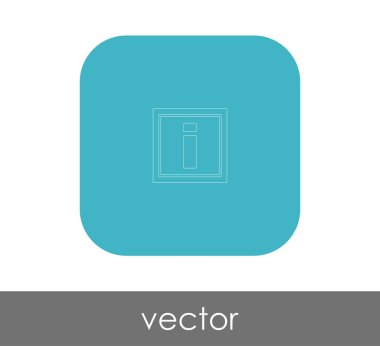 Web tasarım ve uygulamaları için bilgi işareti simgesi