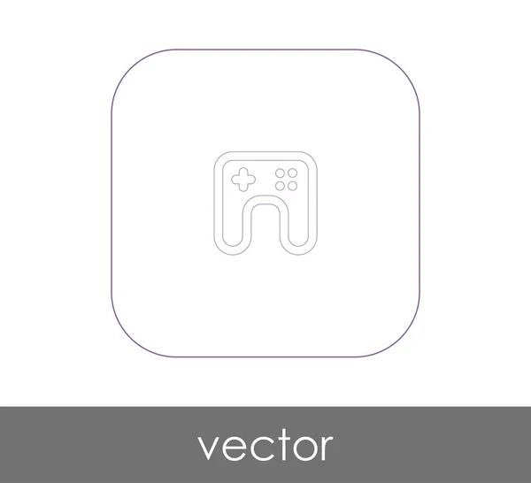 Joystick ícone plano — Vetor de Stock