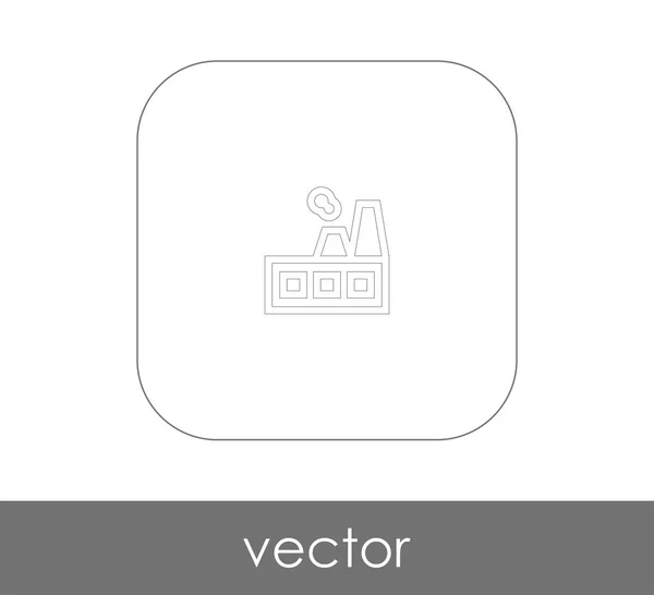 Factory Icon Industrial Vector Illustration — Stock Vector