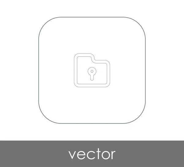 Vektor Illustration Design Des Ordnersymbols — Stockvektor