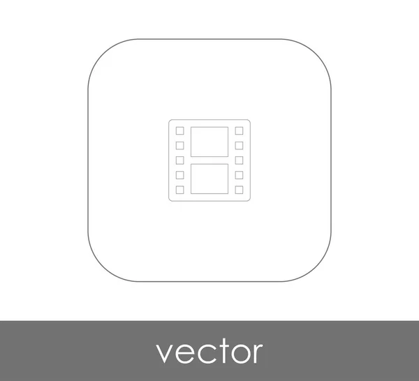 Icono Película Para Diseño Web Aplicaciones Ilustración Vectorial — Vector de stock