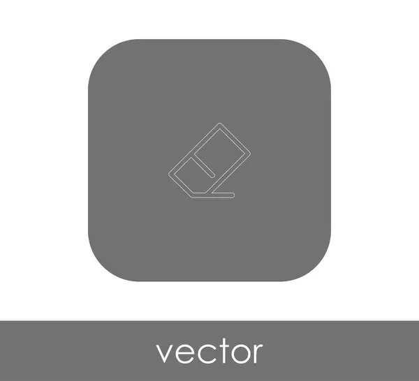 Borrador Icono Vector Ilustración Logotipo — Vector de stock