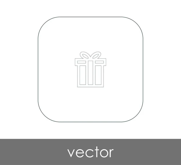 Illustration Vectorielle Conception Boîte Cadeau Emballée Icône — Image vectorielle