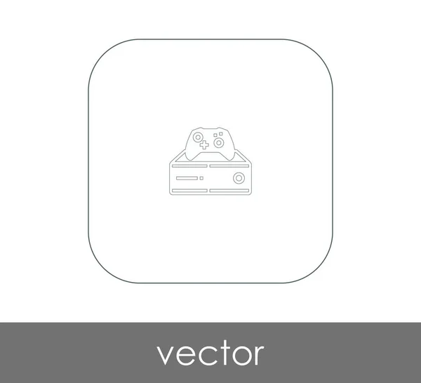 Joystick icono plano — Vector de stock