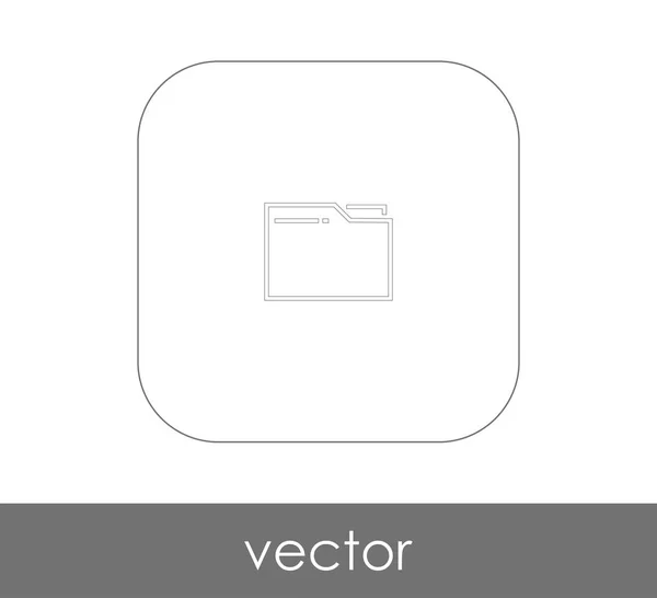 Vektor Illustration Design Des Ordnersymbols — Stockvektor