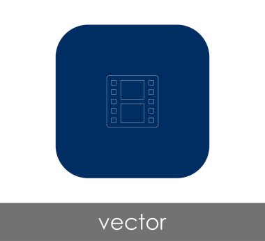 Film işareti simgesi, vektör çizim