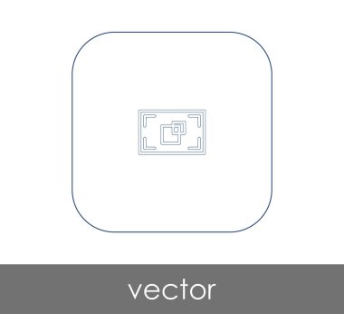 vektör çizim tasarım kamera odak simgesinin