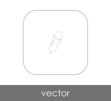 Damlalık işareti simgesi, vektör çizim