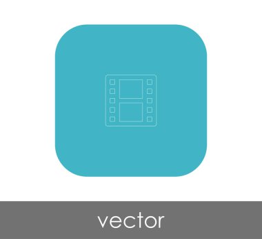 Film işareti simgesi, vektör çizim