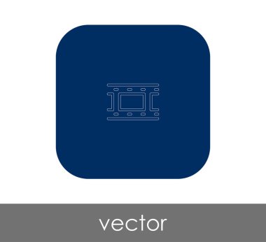 Film işareti simgesi, vektör çizim