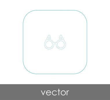web tasarım ve uygulamaları, vektör çizim için gözlük simgesi