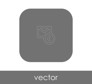 zarf simgesi, logo, vektör çizim 