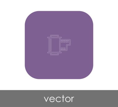 Film işareti simgesi, vektör çizim