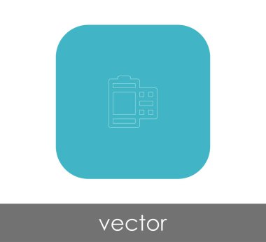 Film işareti simgesi, vektör çizim