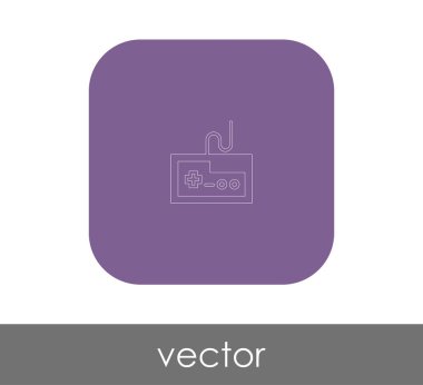 Oyun çubuğu düz simgesi