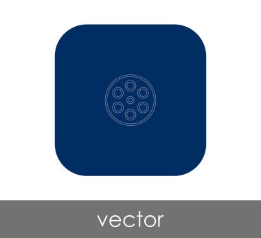 Film işareti simgesi, vektör çizim