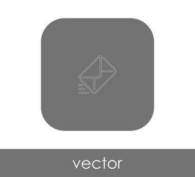 zarf simgesi, logo, vektör çizim 