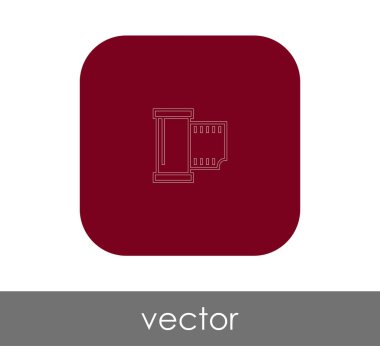 Film işareti simgesi, vektör çizim