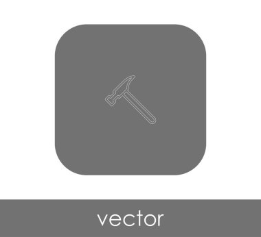 Çekiç ikonu vektör illüstrasyonu