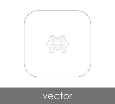 göz simgesi vektör çizim, logo