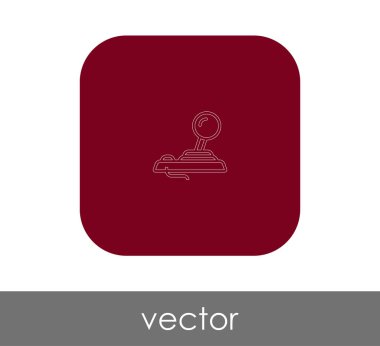 Oyun çubuğu düz simgesi