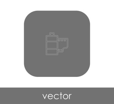 web tasarım ve uygulamaları, vektör çizim için film simgesi 