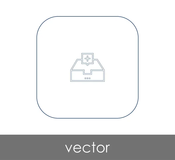 Icono Archivo Para Diseño Web Aplicaciones — Vector de stock